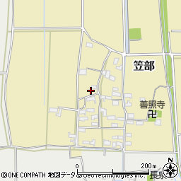 三重県伊賀市笠部52周辺の地図