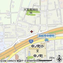 静岡県浜松市中央区中野町245周辺の地図