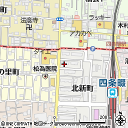 大阪府大東市北新町16周辺の地図