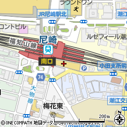 エディオンＪＲ尼崎駅店周辺の地図