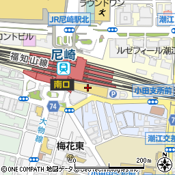 エディオン　ＪＲ尼崎駅店周辺の地図
