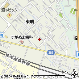 愛知県豊橋市東幸町東明44周辺の地図