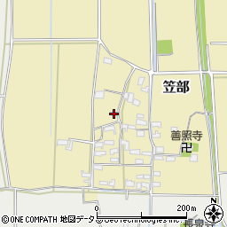 三重県伊賀市笠部51-1周辺の地図