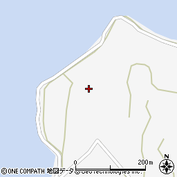 愛知県西尾市一色町佐久島小浜周辺の地図