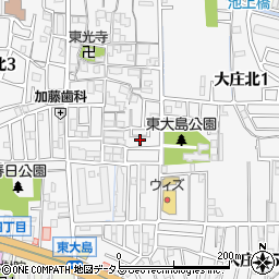 兵庫県尼崎市大庄北周辺の地図