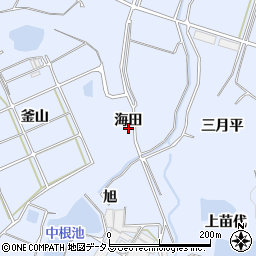 愛知県南知多町（知多郡）大井（海田）周辺の地図
