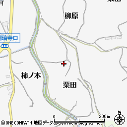 京都府木津川市加茂町高田（粟田）周辺の地図