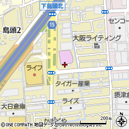 大阪府門真市島頭周辺の地図