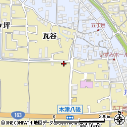 京都府木津川市木津八後1-1周辺の地図