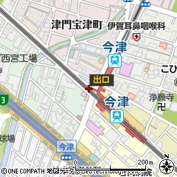 西宮警察署今津駅前交番周辺の地図