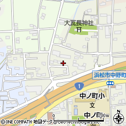 静岡県浜松市中央区中野町226周辺の地図
