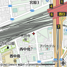 ピザハット　新大阪店周辺の地図