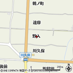 京都府木津川市相楽野入周辺の地図