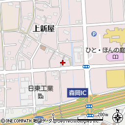 静岡県磐田市上新屋653周辺の地図