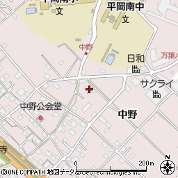 兵庫県加古川市平岡町中野周辺の地図