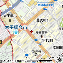 情熱ホルモン 太子橋酒場周辺の地図
