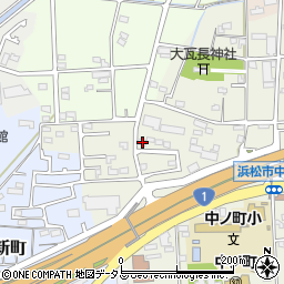 静岡県浜松市中央区中野町224周辺の地図