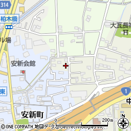 静岡県浜松市中央区中野町7周辺の地図