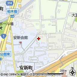 静岡県浜松市中央区中野町2周辺の地図