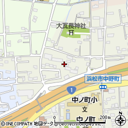 静岡県浜松市中央区中野町225周辺の地図