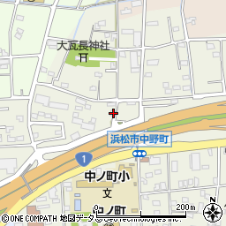 静岡県浜松市中央区中野町255周辺の地図