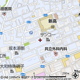 大阪府大阪市淀川区新高1丁目周辺の地図