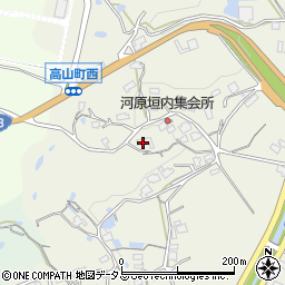 奈良県生駒市高山町7408-1周辺の地図