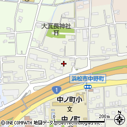 静岡県浜松市中央区中野町249周辺の地図