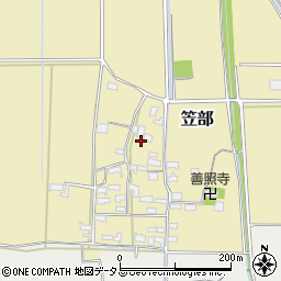 三重県伊賀市笠部476周辺の地図