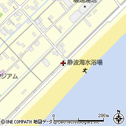 静波海水浴場トイレ４周辺の地図