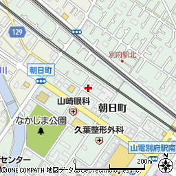 兵庫県加古川市別府町朝日町周辺の地図