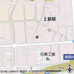 静岡県磐田市上新屋666周辺の地図
