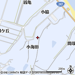 愛知県知多郡南知多町大井小海田58周辺の地図