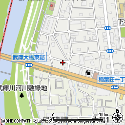 名鉄協商尼崎稲葉荘１丁目駐車場周辺の地図