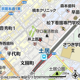 大阪王将 土居店周辺の地図