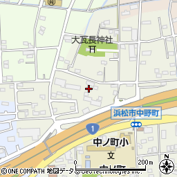 静岡県浜松市中央区中野町2207周辺の地図