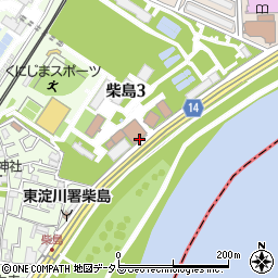 淀川通周辺の地図