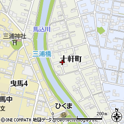 静岡県浜松市中央区十軒町487周辺の地図