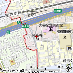 兵庫県西宮市中浜町5-20周辺の地図