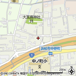 静岡県浜松市中央区中野町252周辺の地図