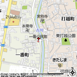 大阪府門真市一番町8-7周辺の地図