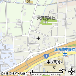 静岡県浜松市中央区中野町241周辺の地図