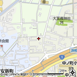 静岡県浜松市中央区中野町14周辺の地図