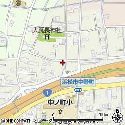 静岡県浜松市中央区中野町253周辺の地図