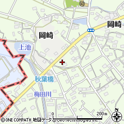 静岡県湖西市梅田225周辺の地図