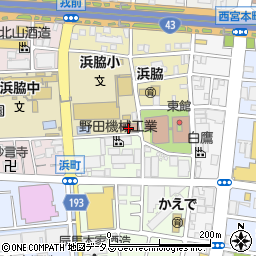 市立浜脇公民館周辺の地図