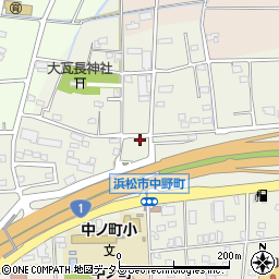 静岡県浜松市中央区中野町499周辺の地図