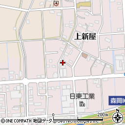 静岡県磐田市上新屋667周辺の地図