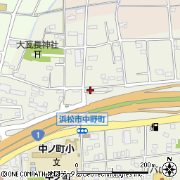 静岡県浜松市中央区中野町2232周辺の地図