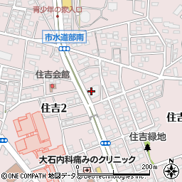 静岡県浜松市中央区住吉周辺の地図